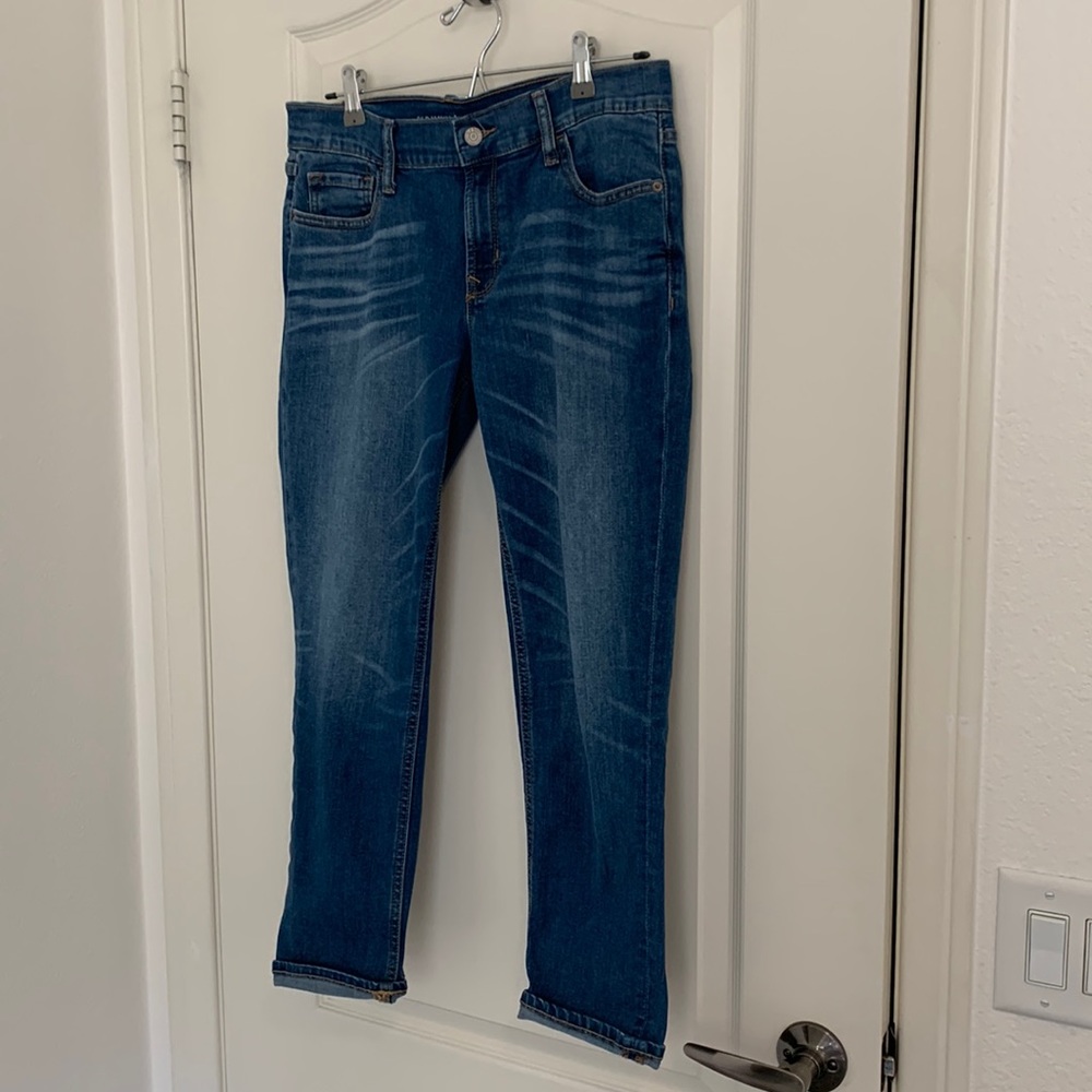 ON boyfriend jeans.